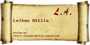Lelkes Attila névjegykártya