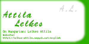 attila lelkes business card